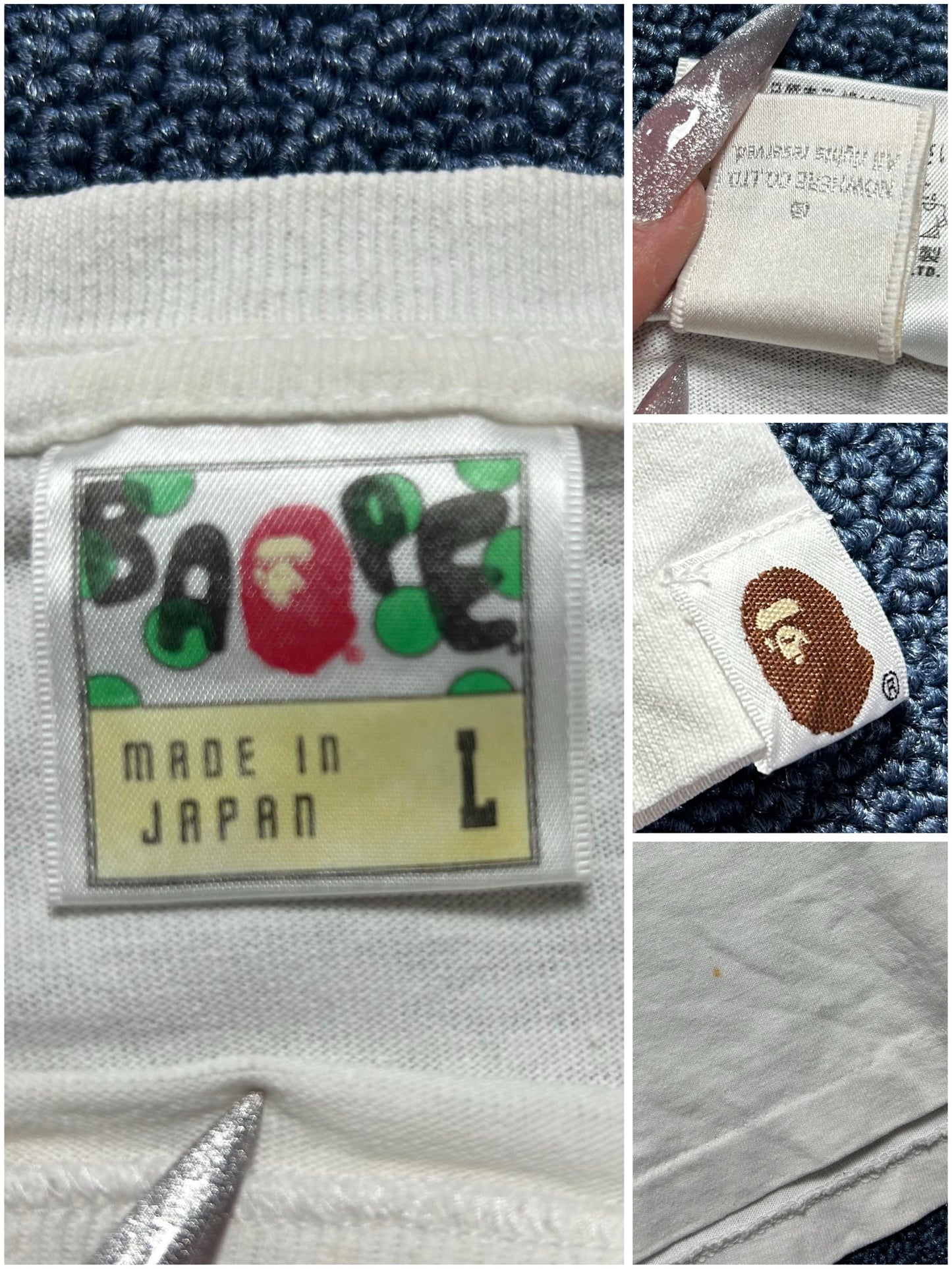 VINTAGE BAPE TEE (M/L)